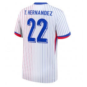 Frankrike Theo Hernandez #22 Borte skjorte EM 2024 Kortermet